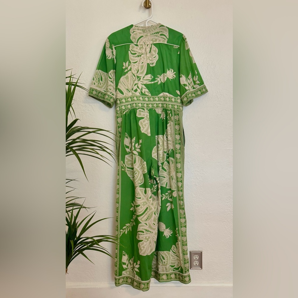 Farm Rio Monstera Wide Leg Jumpsuit - Picture 9 of 11